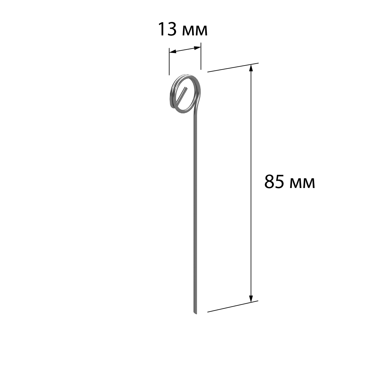 Держатель ценника с металлической иглой STICK-ML, ширина держателя 13 мм