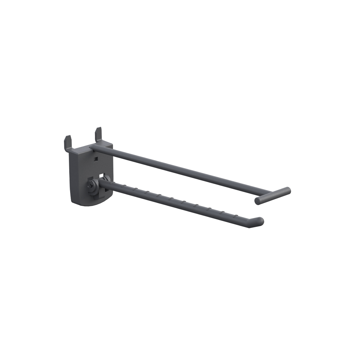 Крючок одинарный SINGLE HOOK-PH-CR-B-150 графитовый, в картон, длина 150 мм