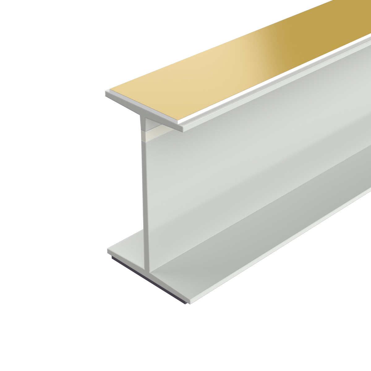 Профиль пластиковый 2T-RAIL для роллерной системы, 1000 мм