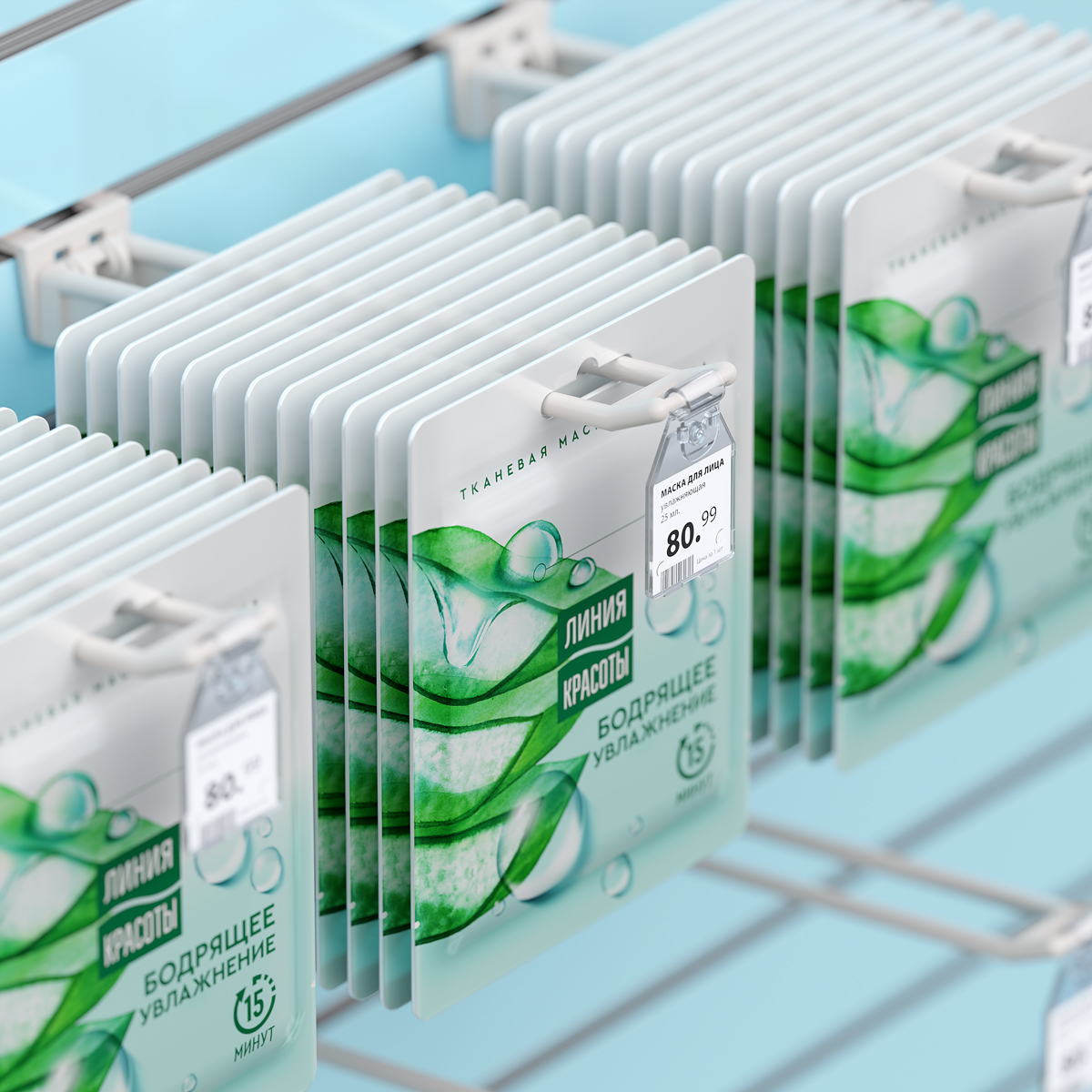 Ценникодержатель на крючок PP-TAG 27х30 мм., прозрачный