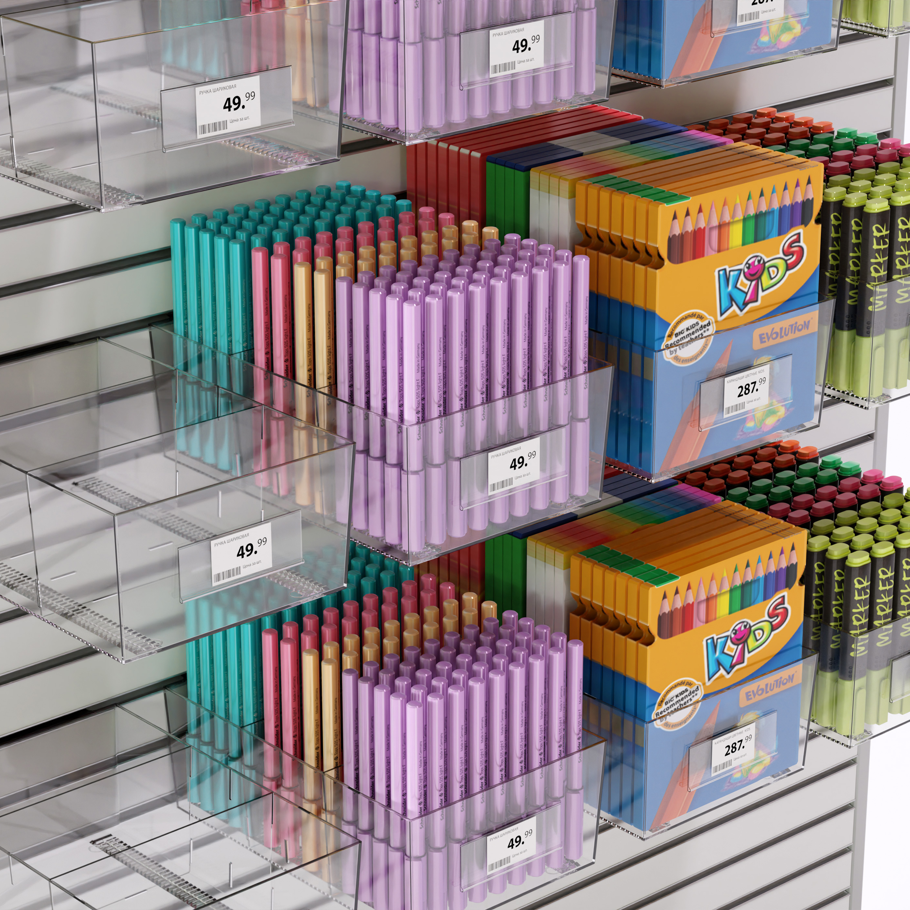 Накопитель с разделителями MIDIBOX-EP с креплением в эконом-панель