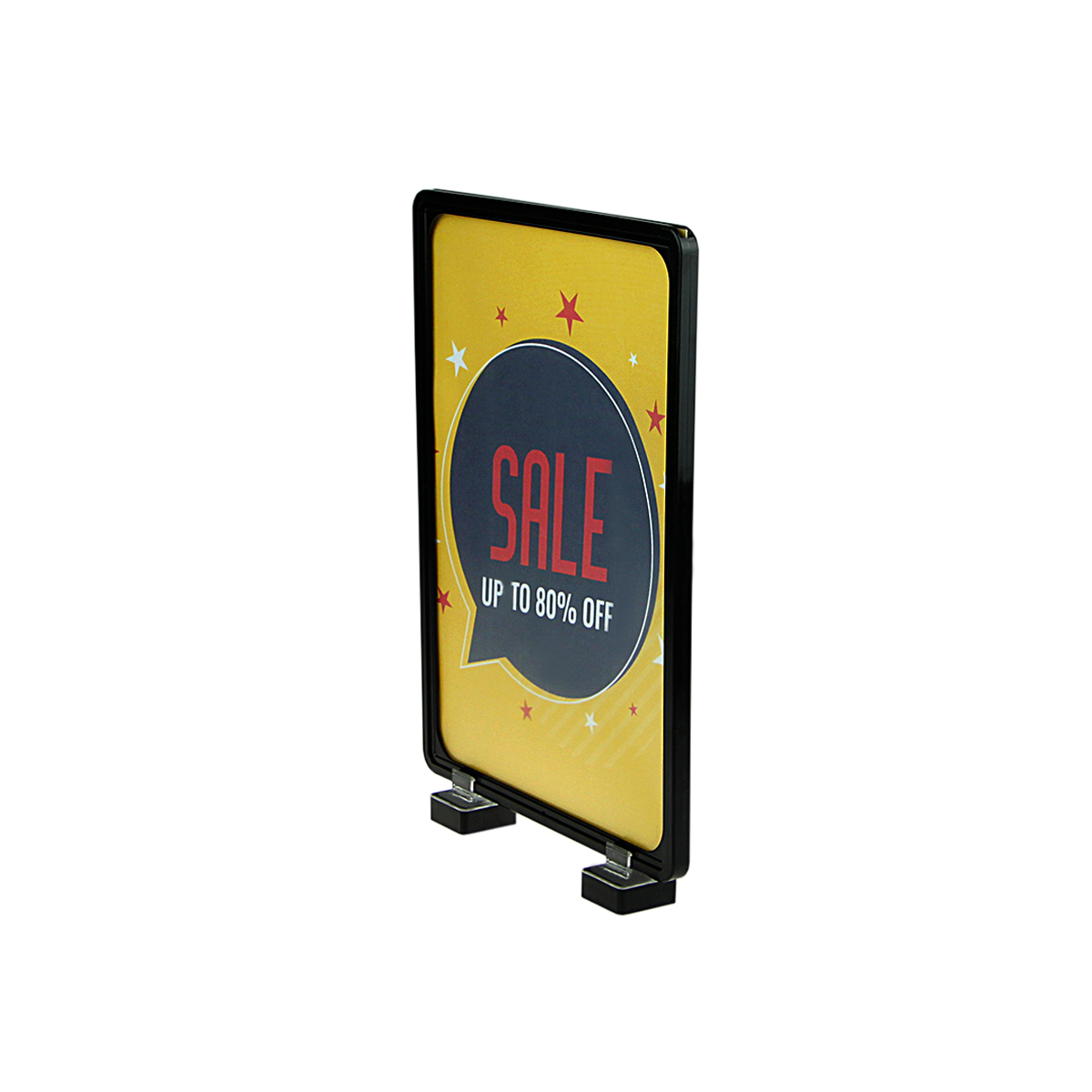 Стойка на магнитах MAGNET-90 с рамкой PF-A4, цвет черный