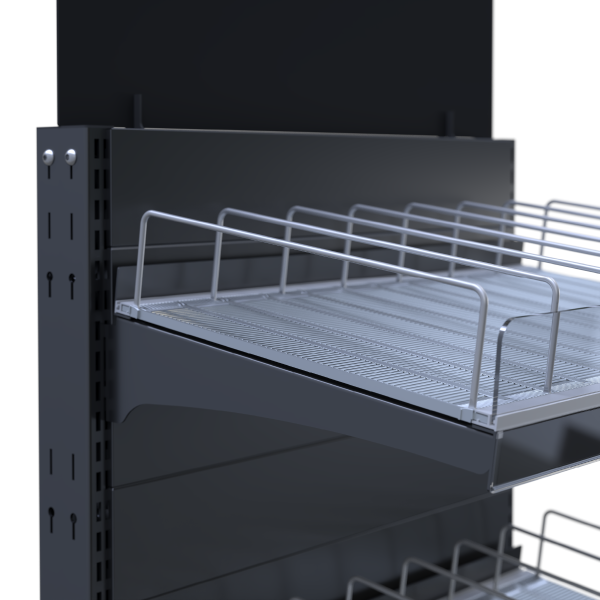 FORTA ROLLER KIT стеллаж 600 мм, 5 полок, цвет черный