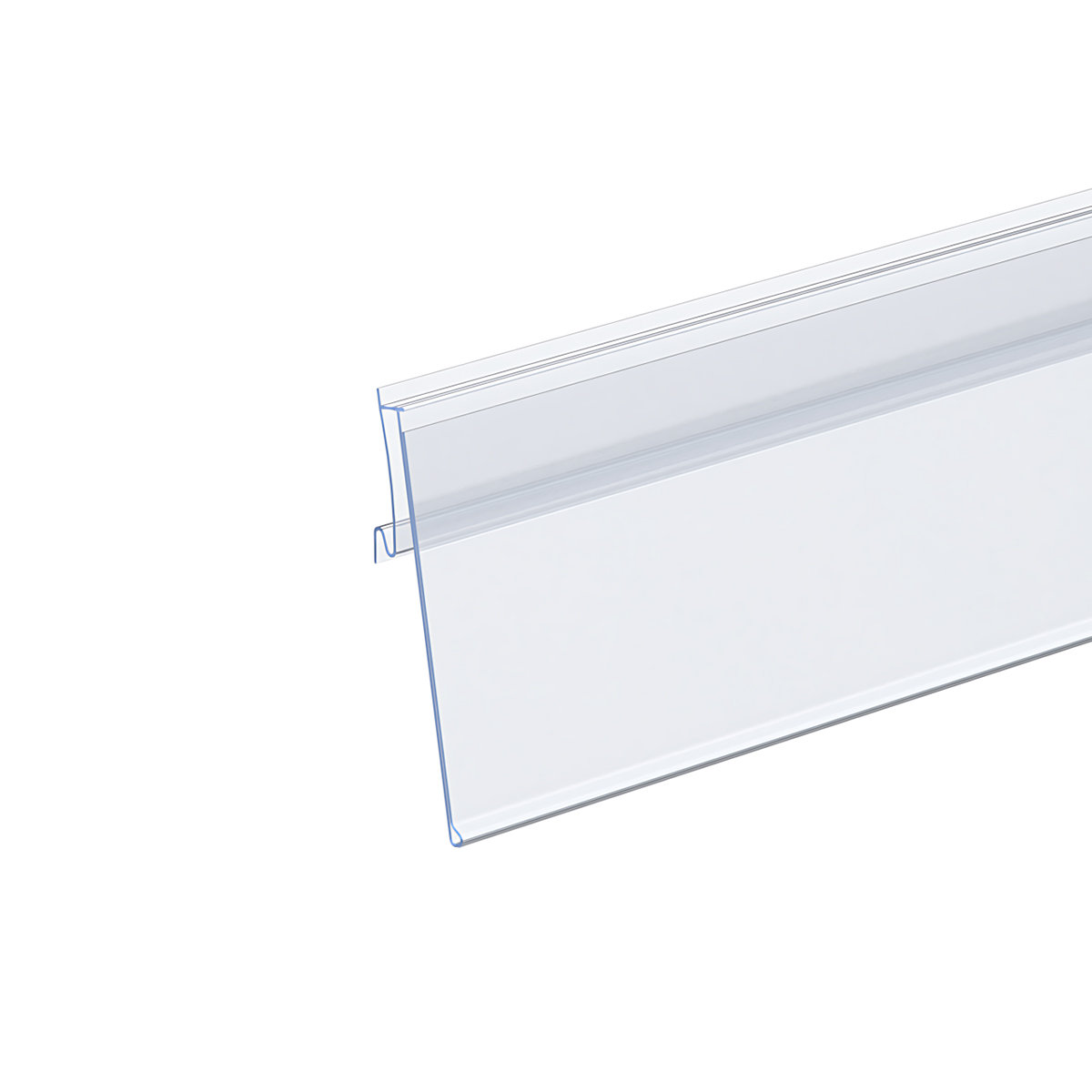 Ценникодержатель ARN60-26 прозрачный, 1235 мм, с высотой замка 26 мм