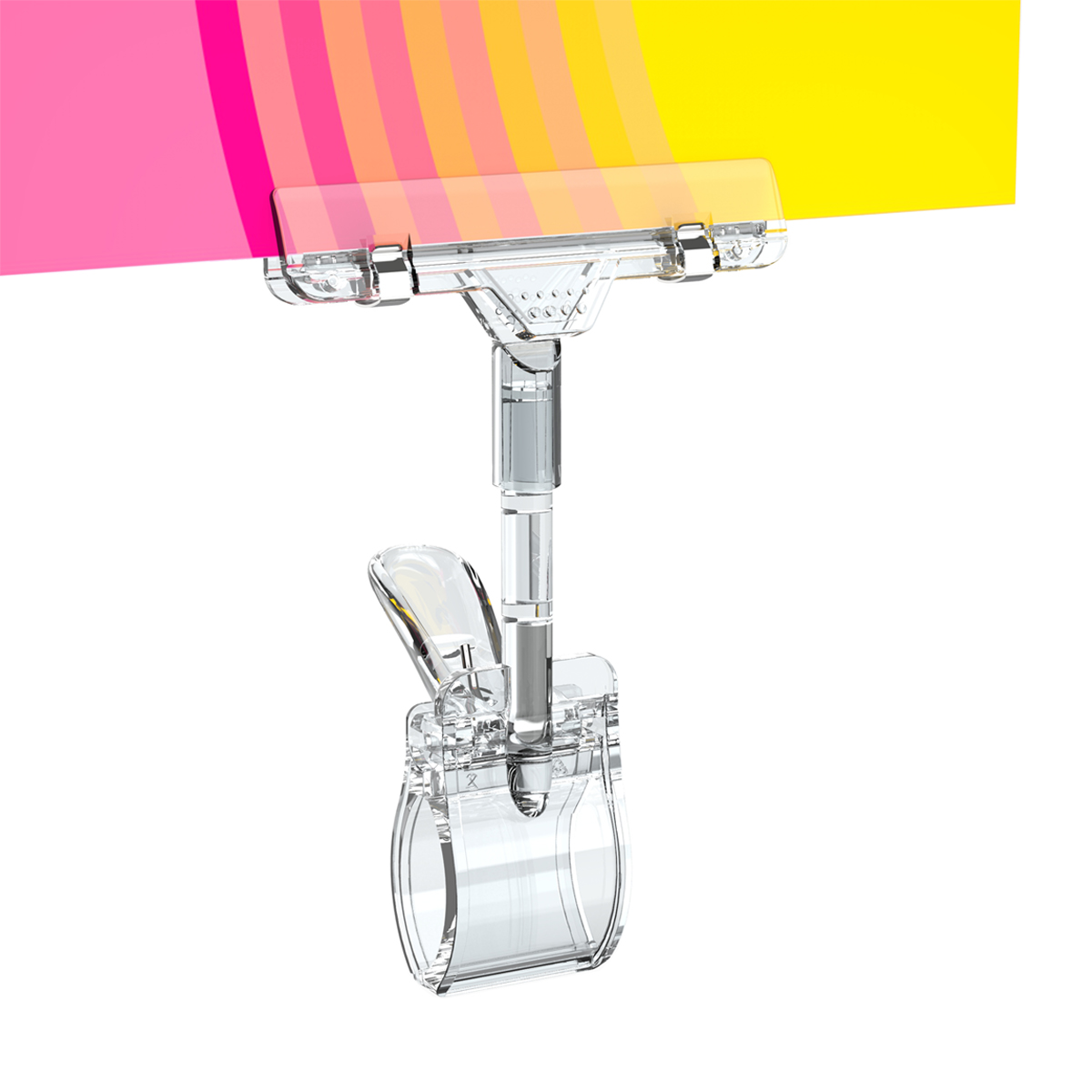 Держатель плаката универсальный POSTER-CLIP, цвет прозрачный