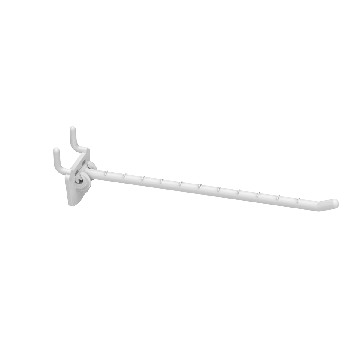 Крючок одинарный SINGLE HOOK-MP - 200 белый, в перфорацию, длина 200 мм