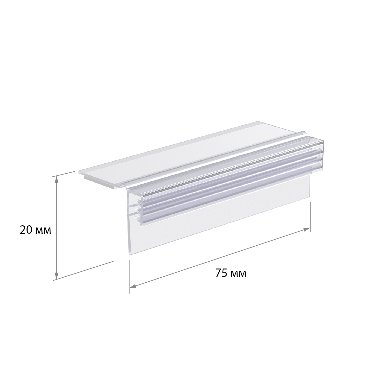 Захват гибкий прямой самоклеящийся SGFD-FLEX-75