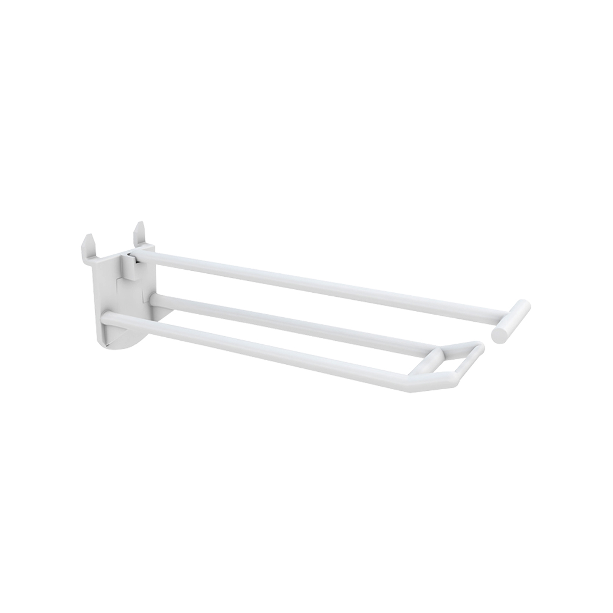 Крючок двойной DOUBLE HOOK-PH-CR–100, белый, в картон, длина 100 мм