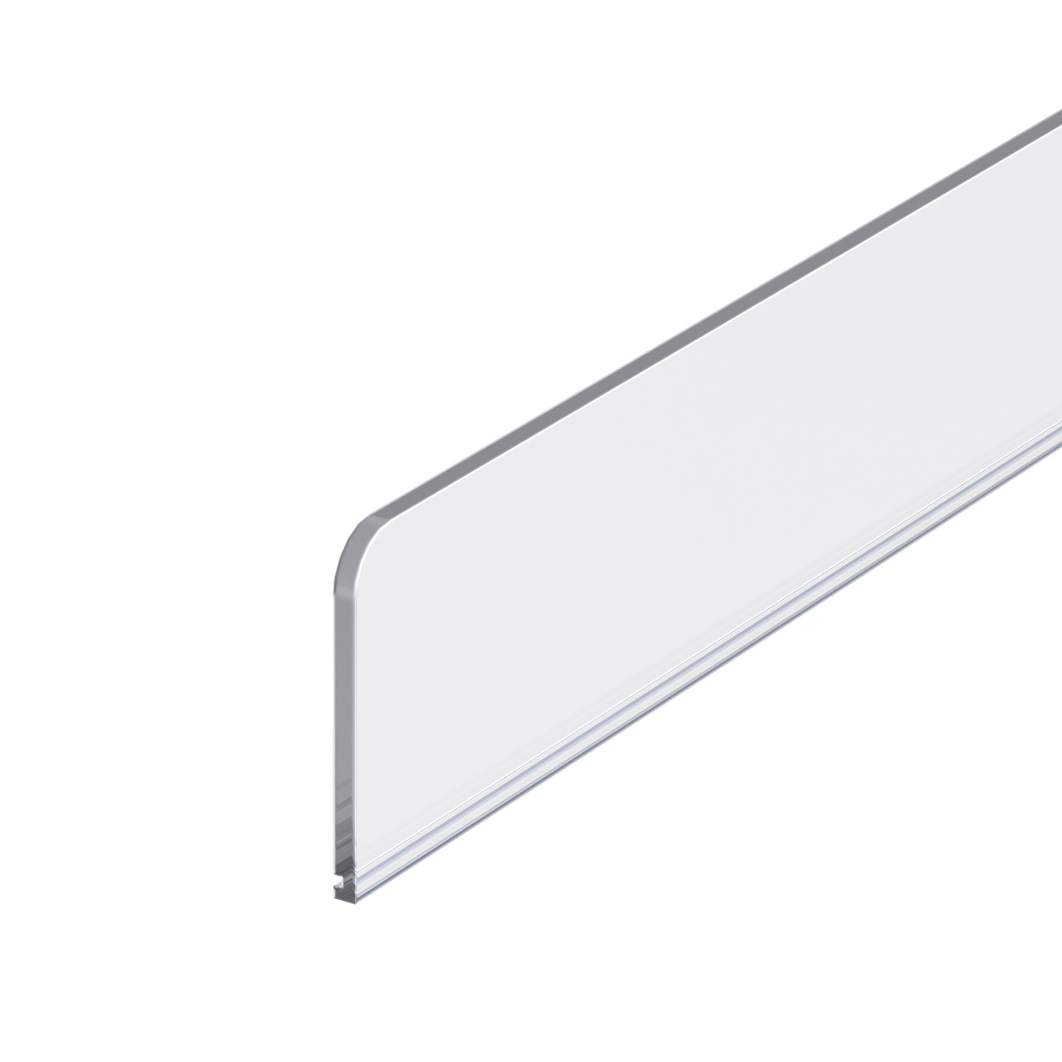 Ограничитель пластиковый передний высотой 60 мм FR-RISER60, длина 500 мм