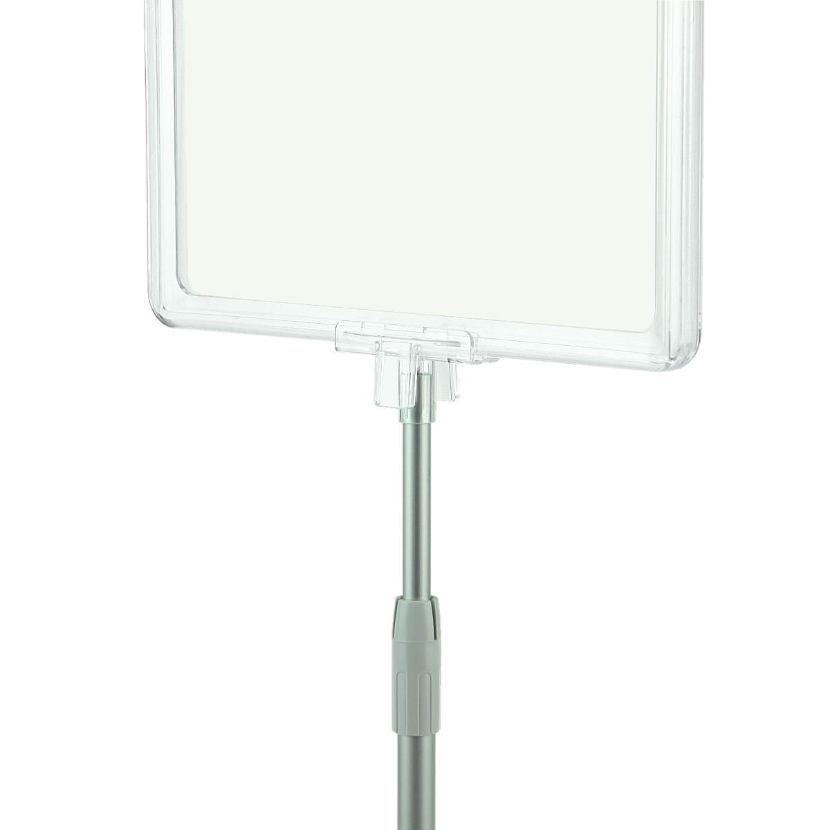 Стойка на подставке BASE-PL с рамкой PF-A4, высота 350-550 мм, цвет прозрачный