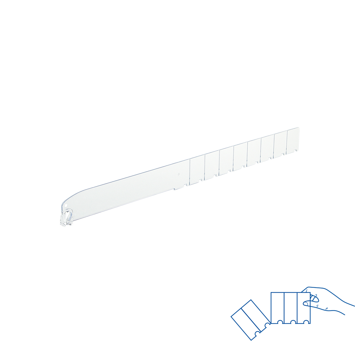 Разделитель высотой 30 мм DIV30-B длина 185-385 мм
