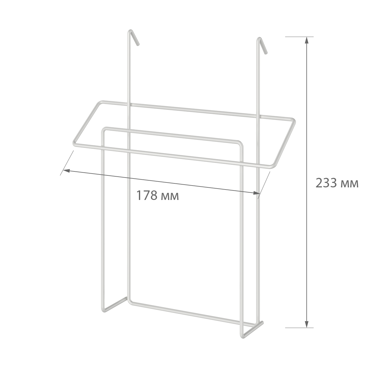 Карман проволочный А5, цвет белый
