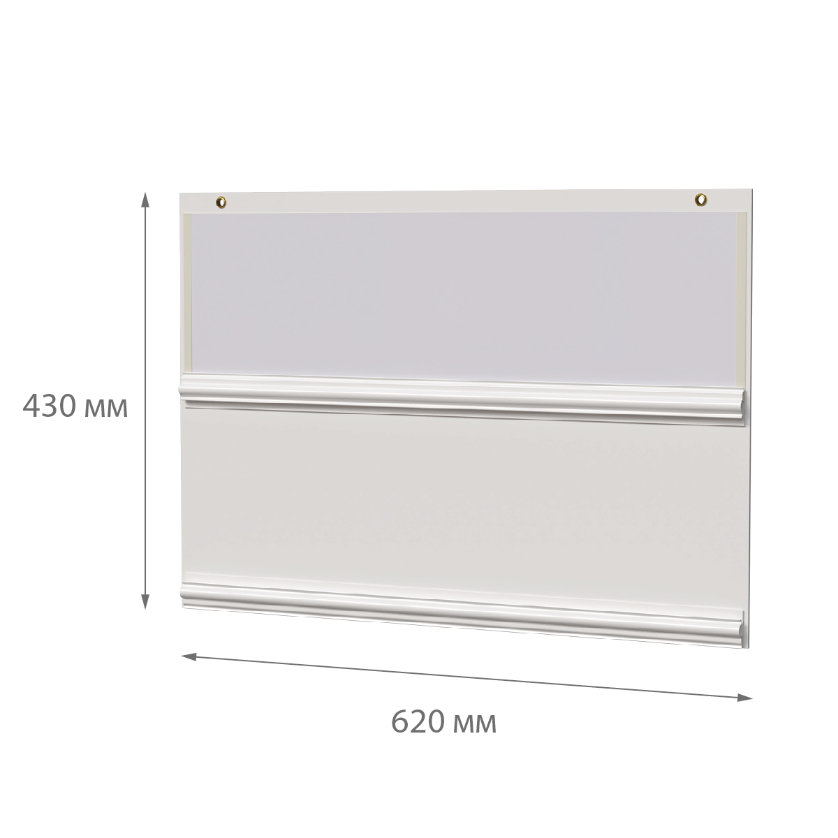 Прайс-дисплей односторонний, 620х430, ПВХ 3 мм, цвет белый