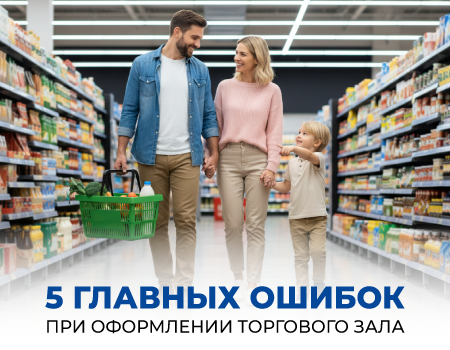 5 главных ошибок при оформлении торгового зала