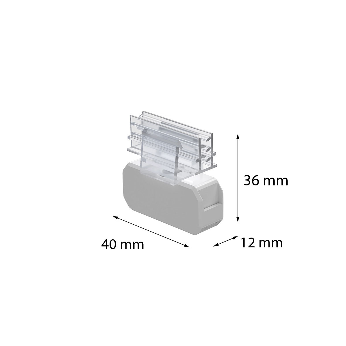 Компактный магнитный держатель MAGNET-SGT-MINI под углом 90° к поверхности, цвет белый