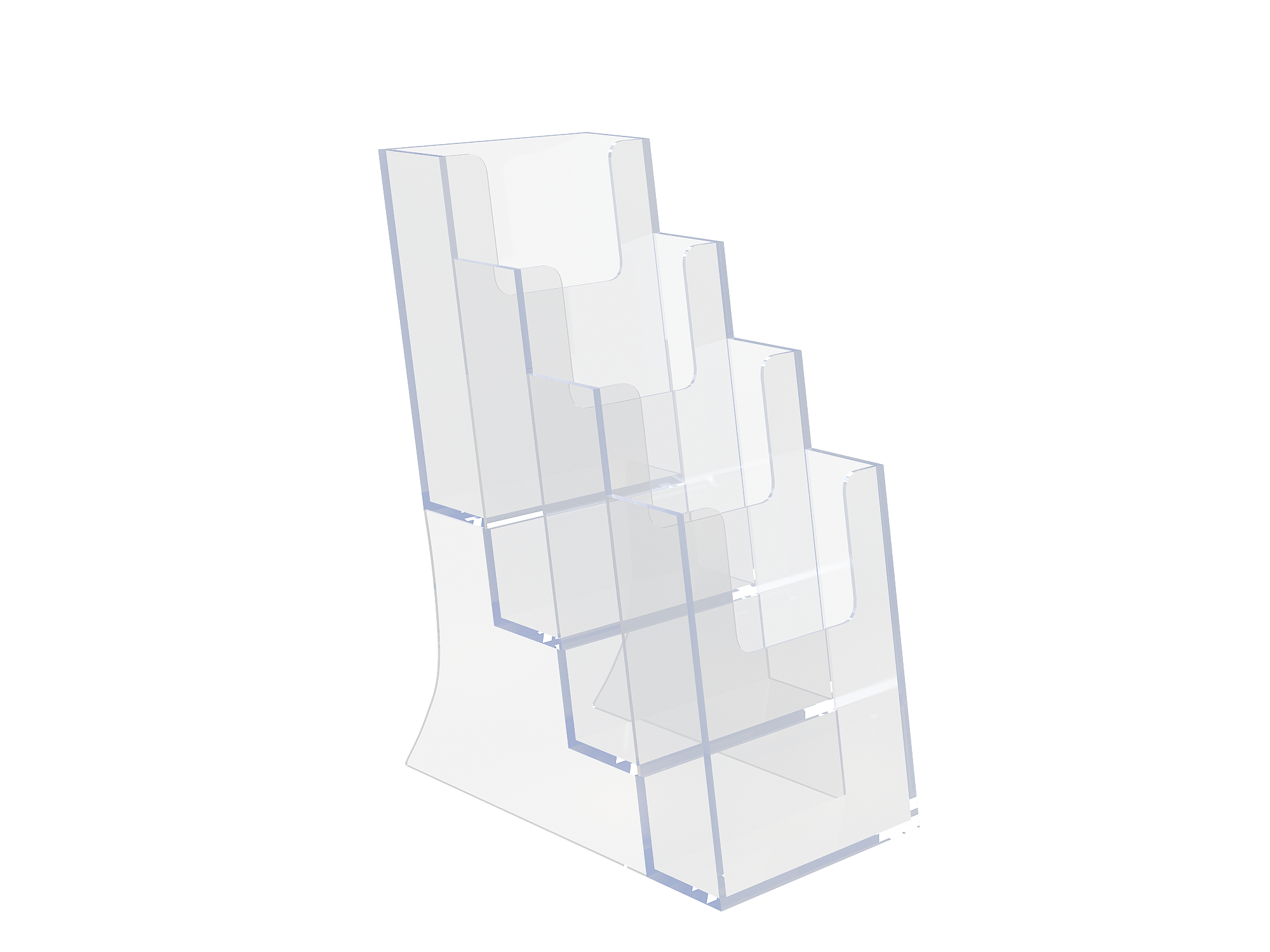 Буклетница DISP-SET настольная с 4-мя карманами, формат 1/3 A4
