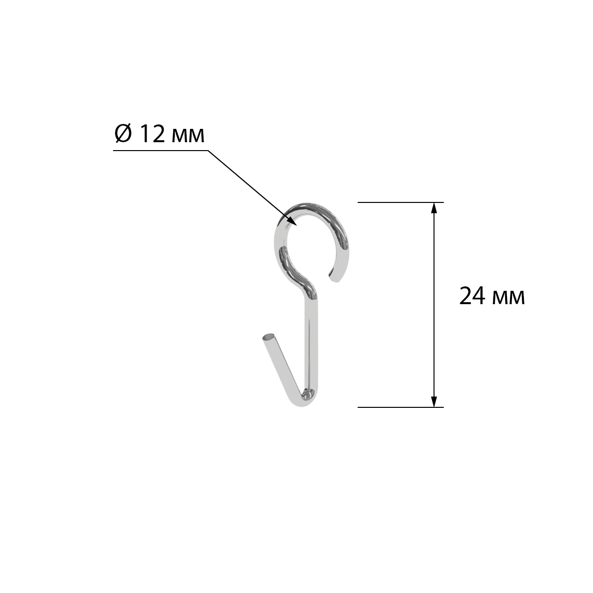Крючок металлический для подвеса SC-HOOK