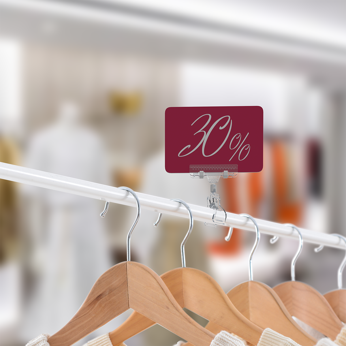 Ценникодержатель на прищепке с широким зажимом FX-CLAMP 0мм