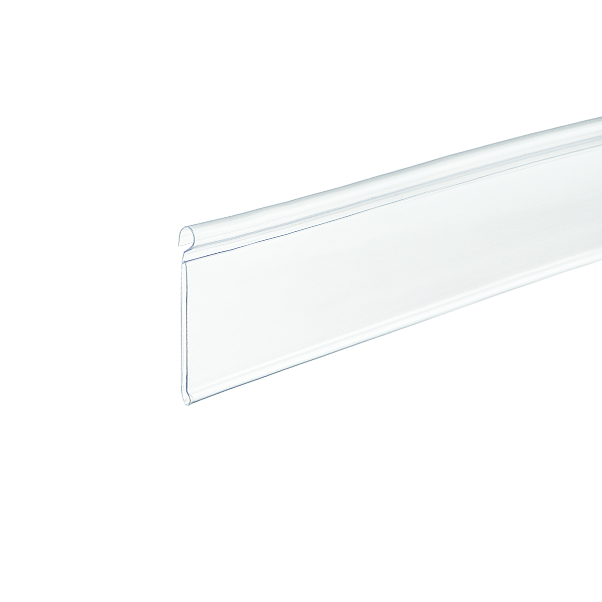 Ценникодержатель DRA39 прозрачный, 1250 мм на корзины из металлических прутьев