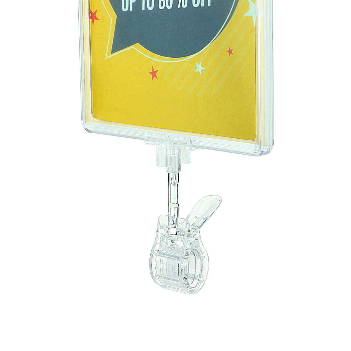 Комплект на прищепке CLAMP-T с рамкой PF-A4, цвет прозрачный