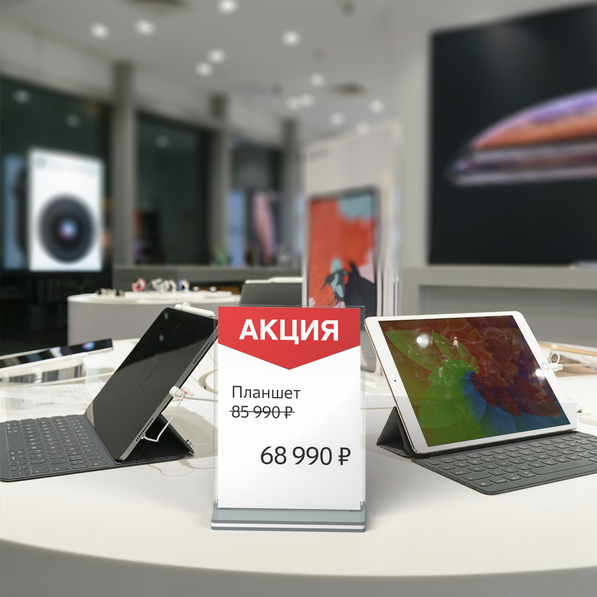 Менюхолдер SIGNHOLDER T-stand A4, цвет основания серый