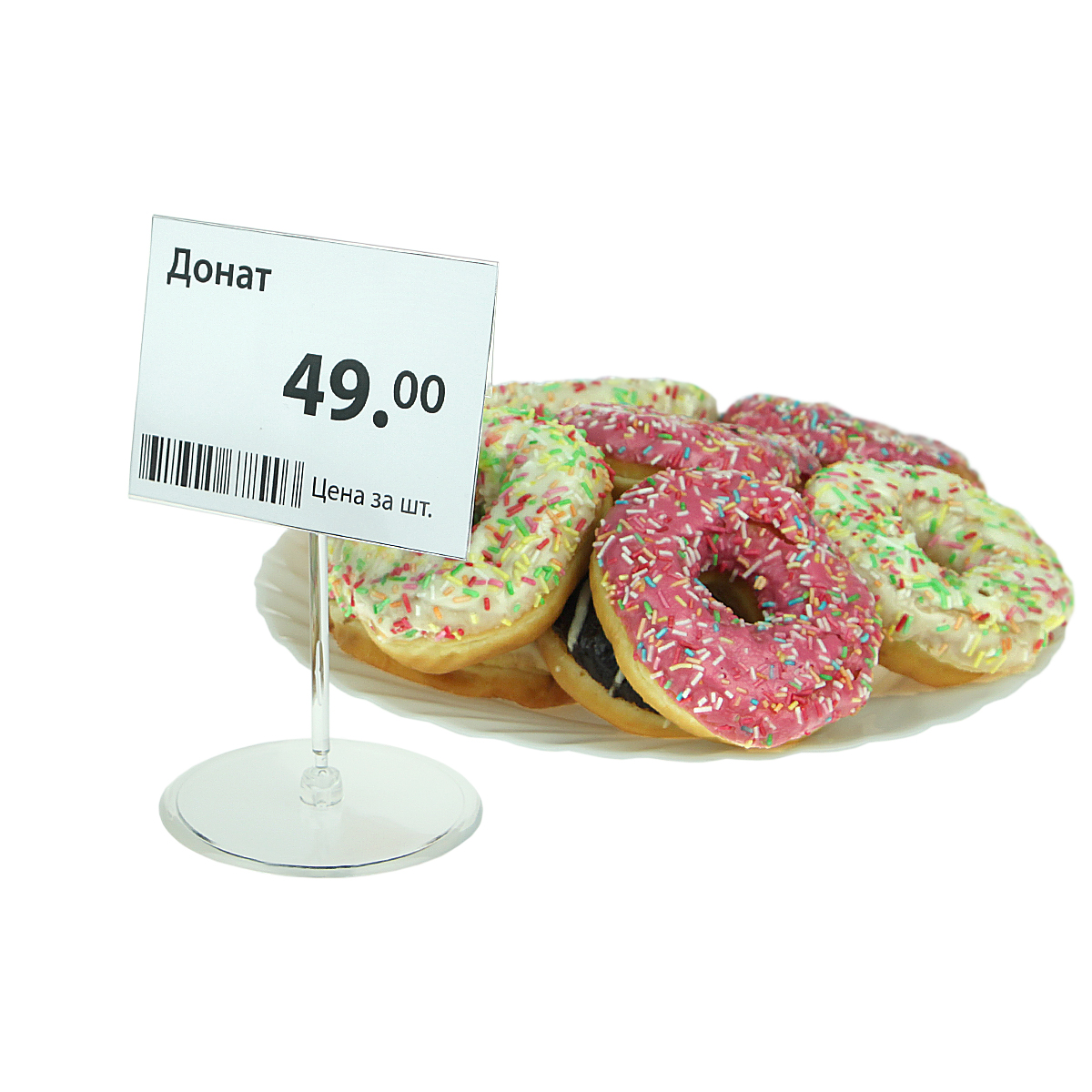 Ценникодержатель из ПЭТ DELI-PRICER 105х75 горизонтальный