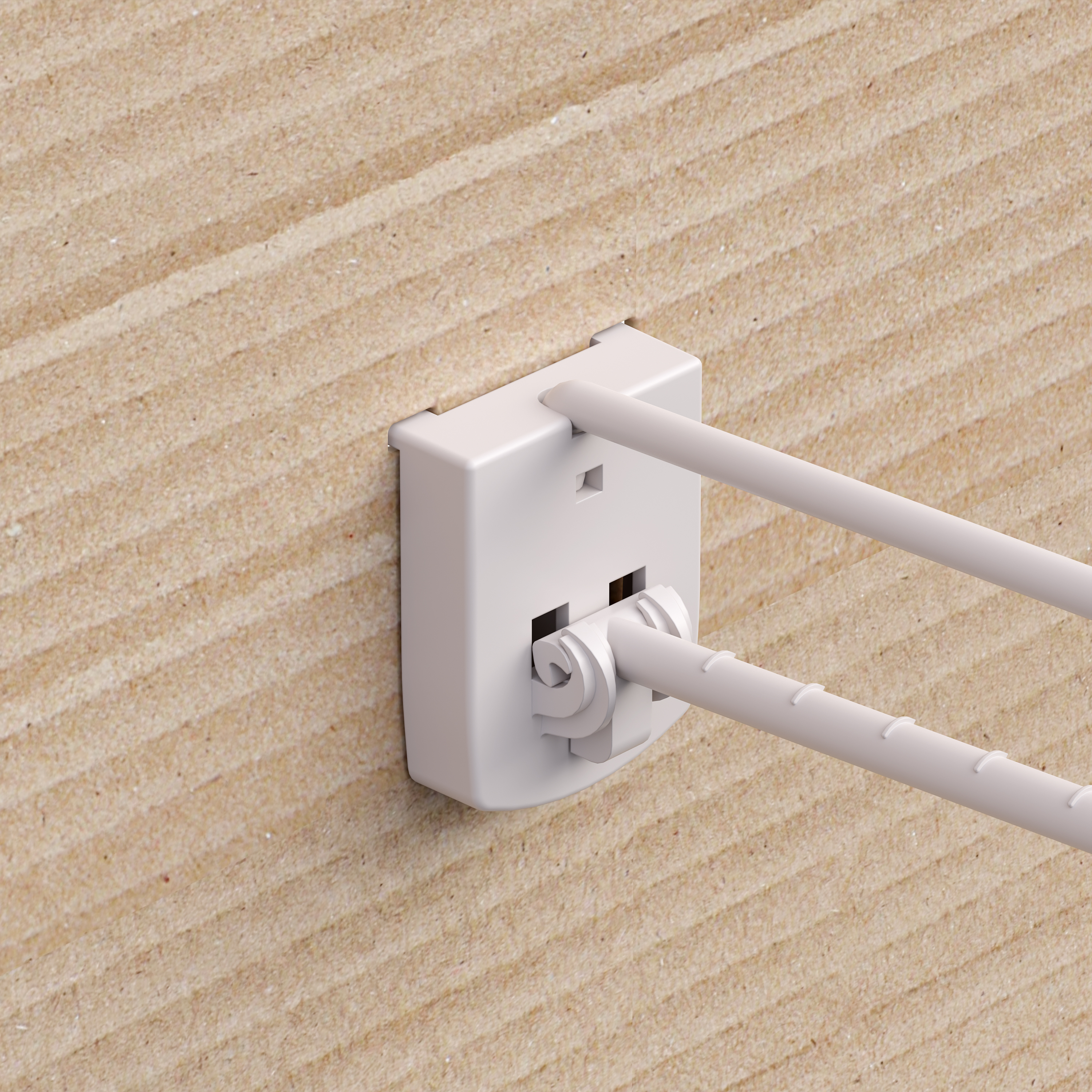 Крючок одинарный SINGLE HOOK-PH-CR-B-150 белый, в картон, длина 150 мм