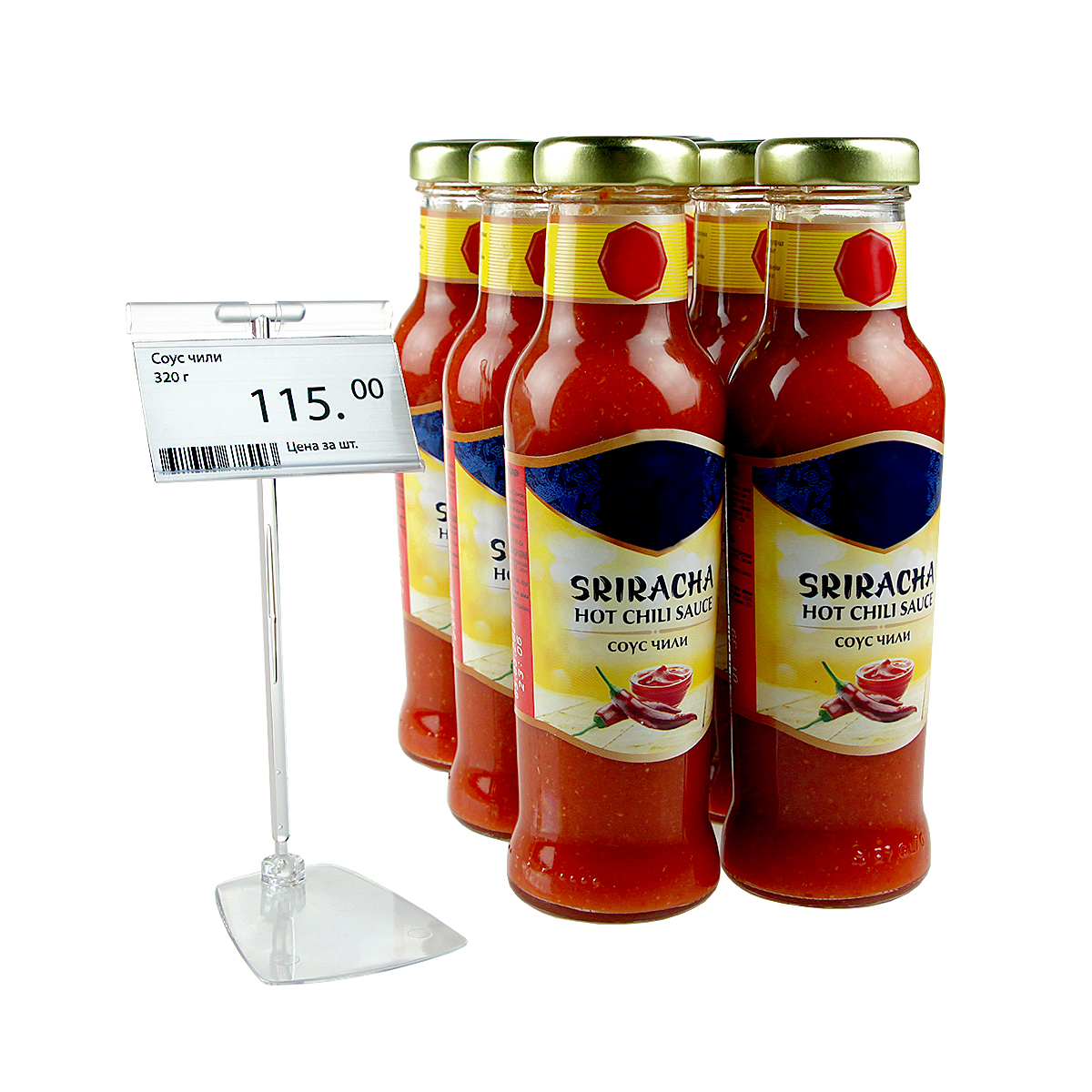 Ценникодержатель шарнирный FOT-ROD-T150 150 мм, цвет прозрачный