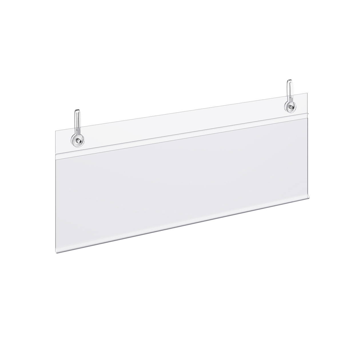 Ценникодержатель с клипсами DBH60 прозрачный, 200 мм