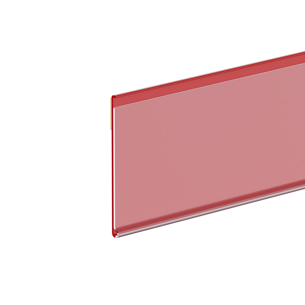 Ценникодержатель DBR39 красный, 1000 мм, на вспен. скотче