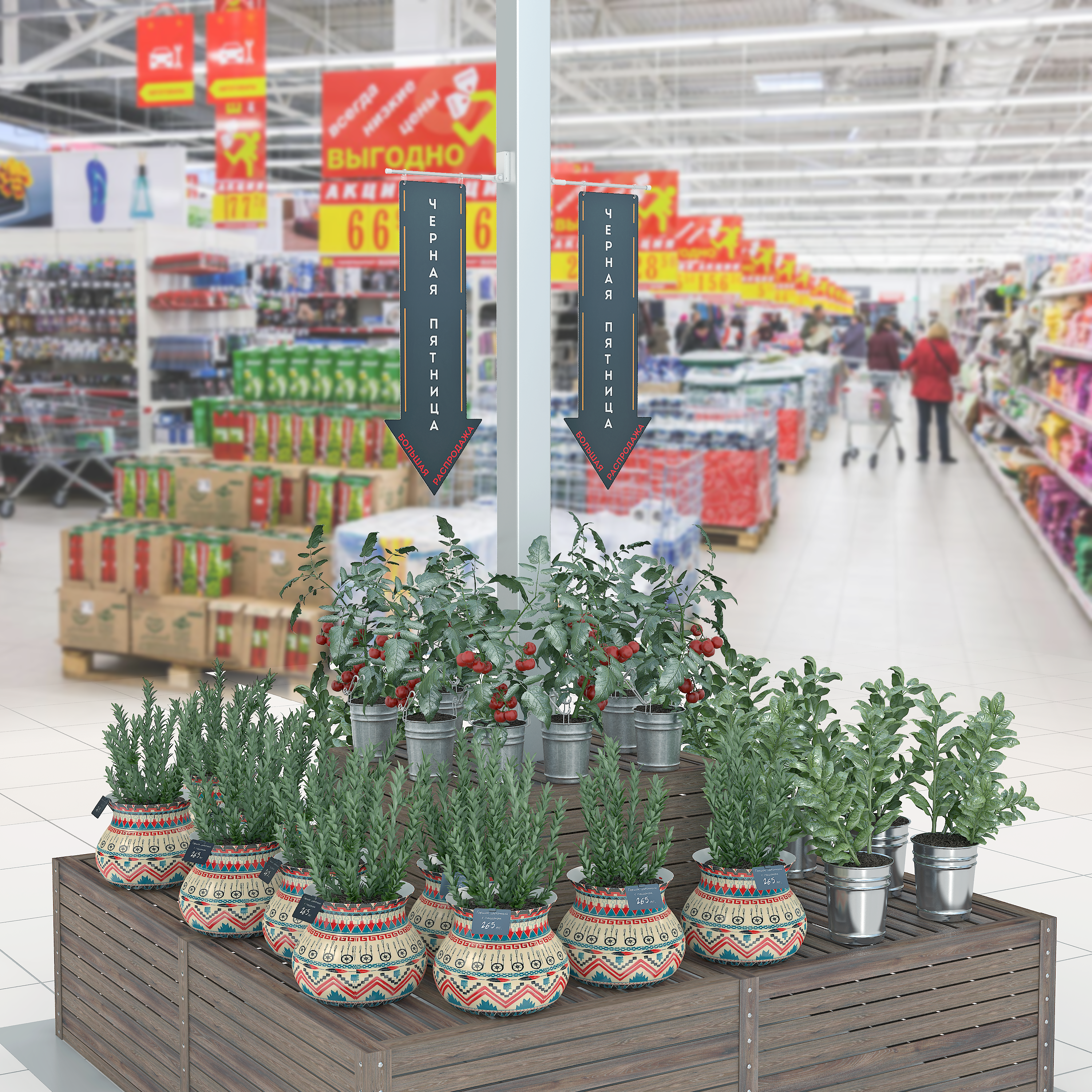 Держатель вывески MAG-SW-TUBE-I магнитный на крючках с прямой трубкой