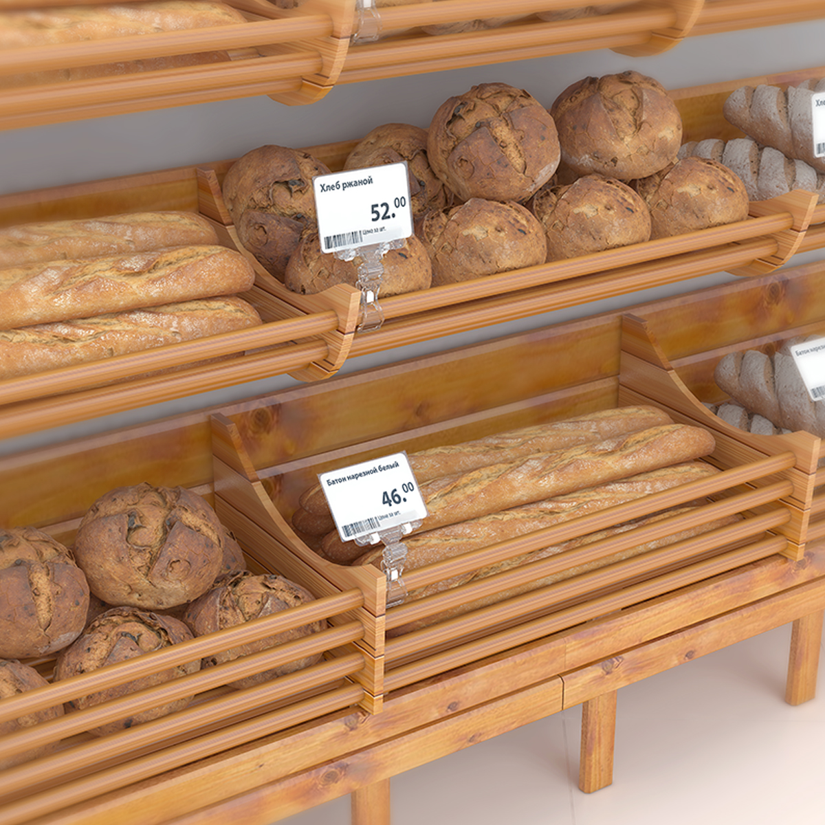 Ценникодержатель на прищепке с широким зажимом FX-GRIP, цвет прозрачный