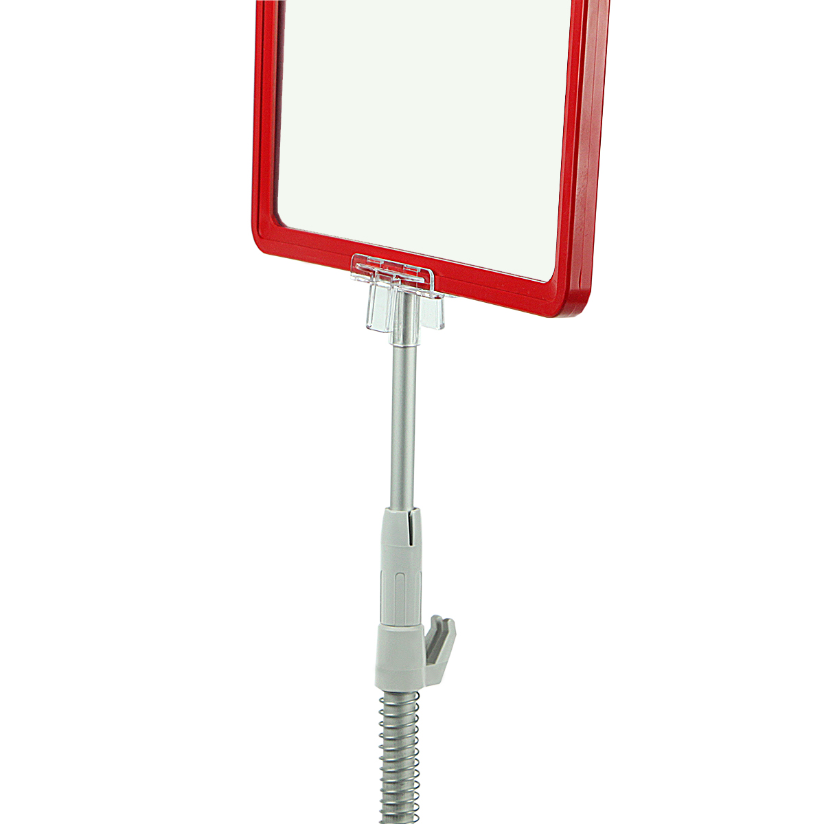 Стойка на проволочную корзину с трубкой CROCS-FIX-T с рамкой PF-A4, цвет красный