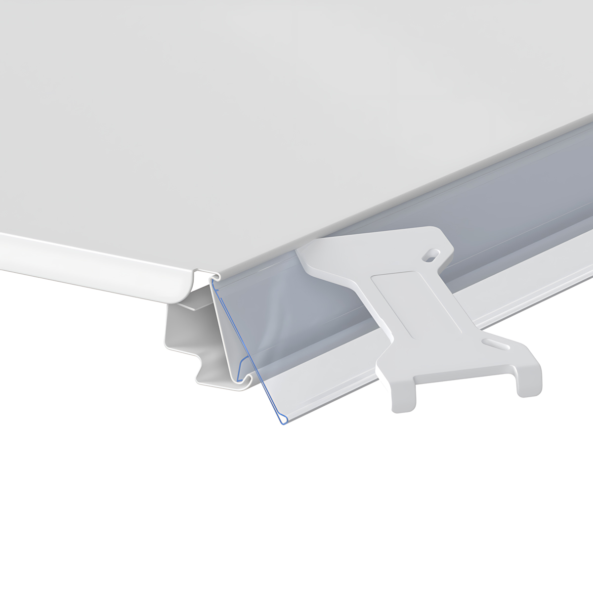 Ценникодержатель IMP39 прозрачный, 1235 мм