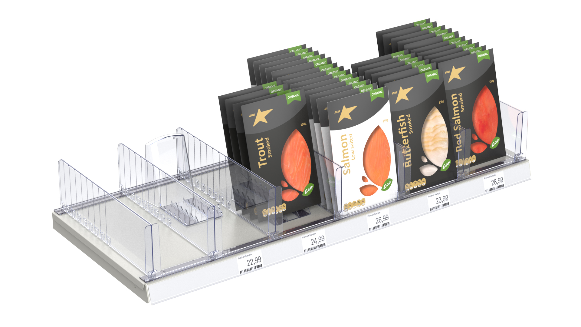 Разделитель высотой 120 мм DIV120-BT120, длина 385-585 мм