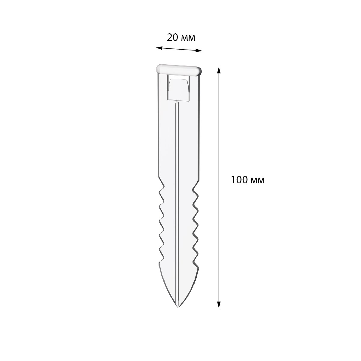 Ценникодержатель Дели в лед DELI-MINISTICK-ICE, цвет прозрачный