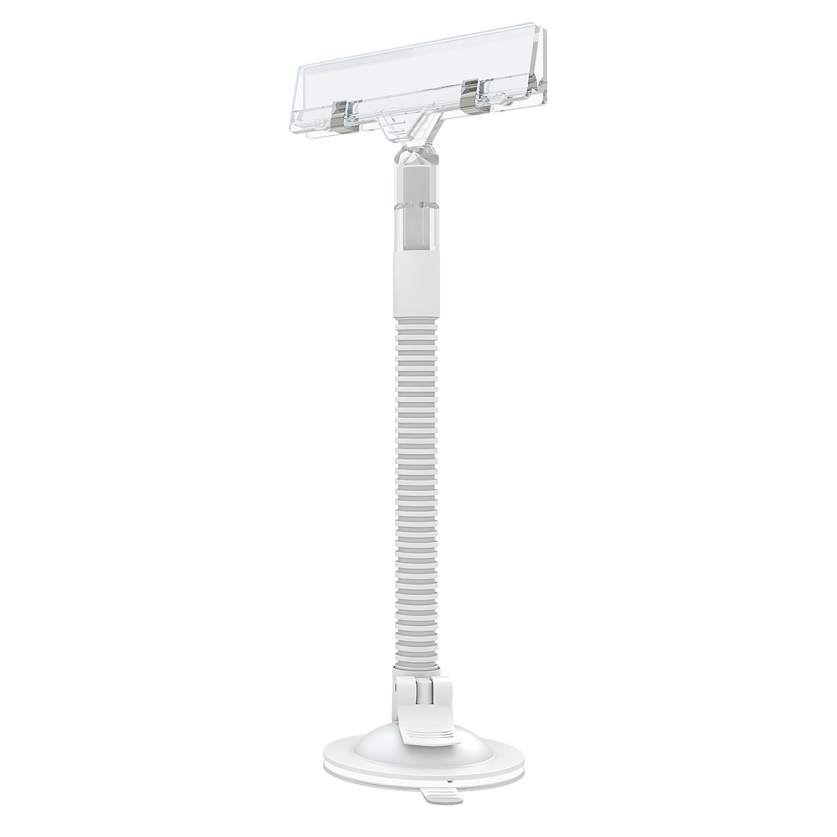 Держатель плаката  гибкий с зажимом на усиленной присоске SC-FLEX-CLIP