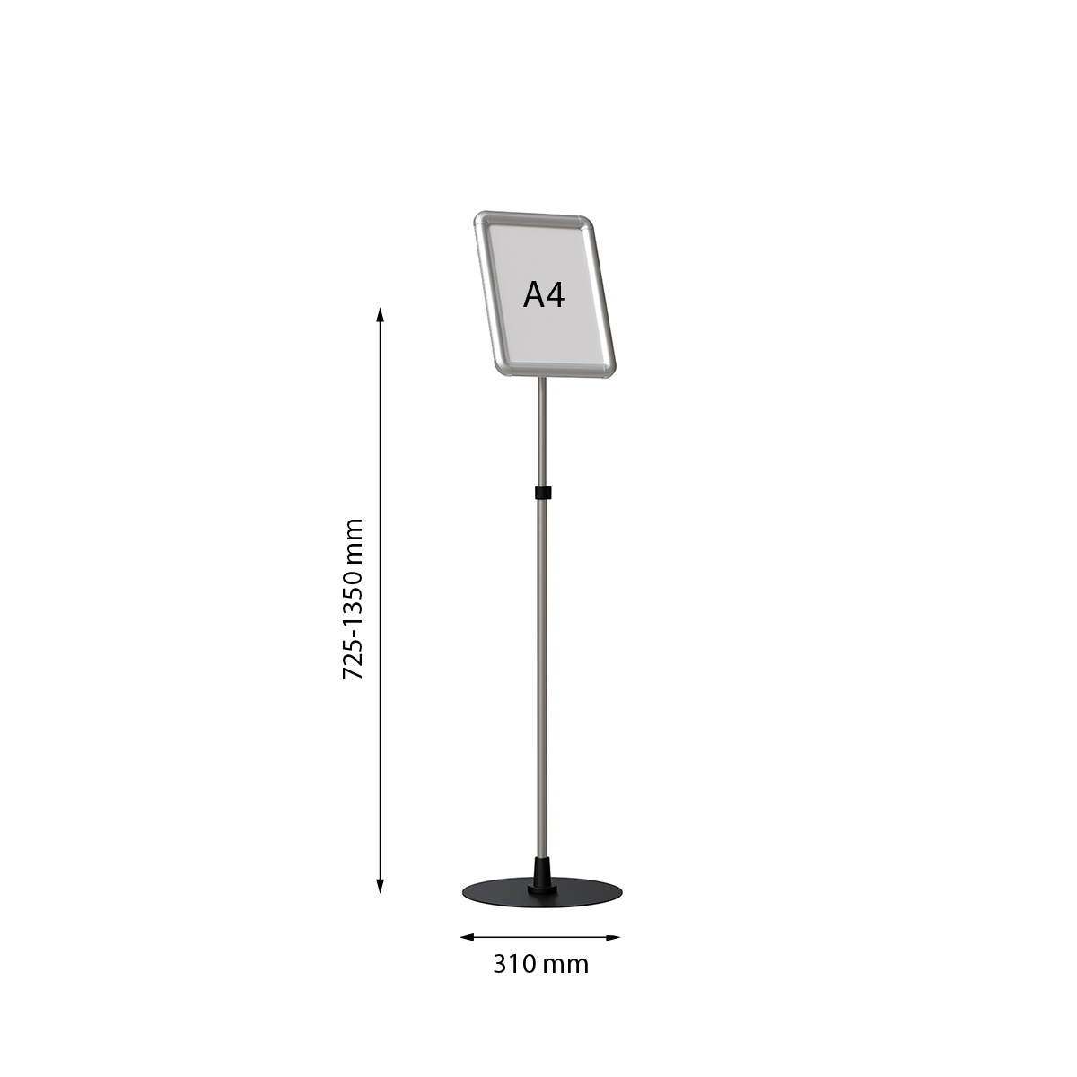 Рекламная стойка с пластиковой клик-рамой PCF-STAND, формат А4