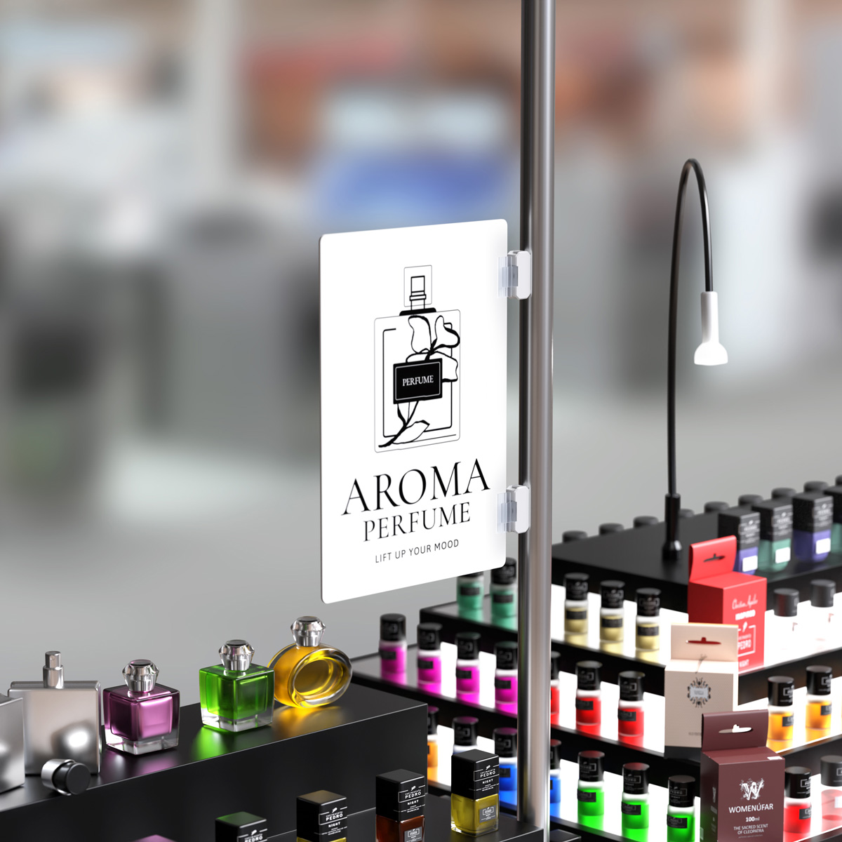 Компактный магнитный держатель MAGNET-SGT-MINI под углом 90° к поверхности, цвет белый