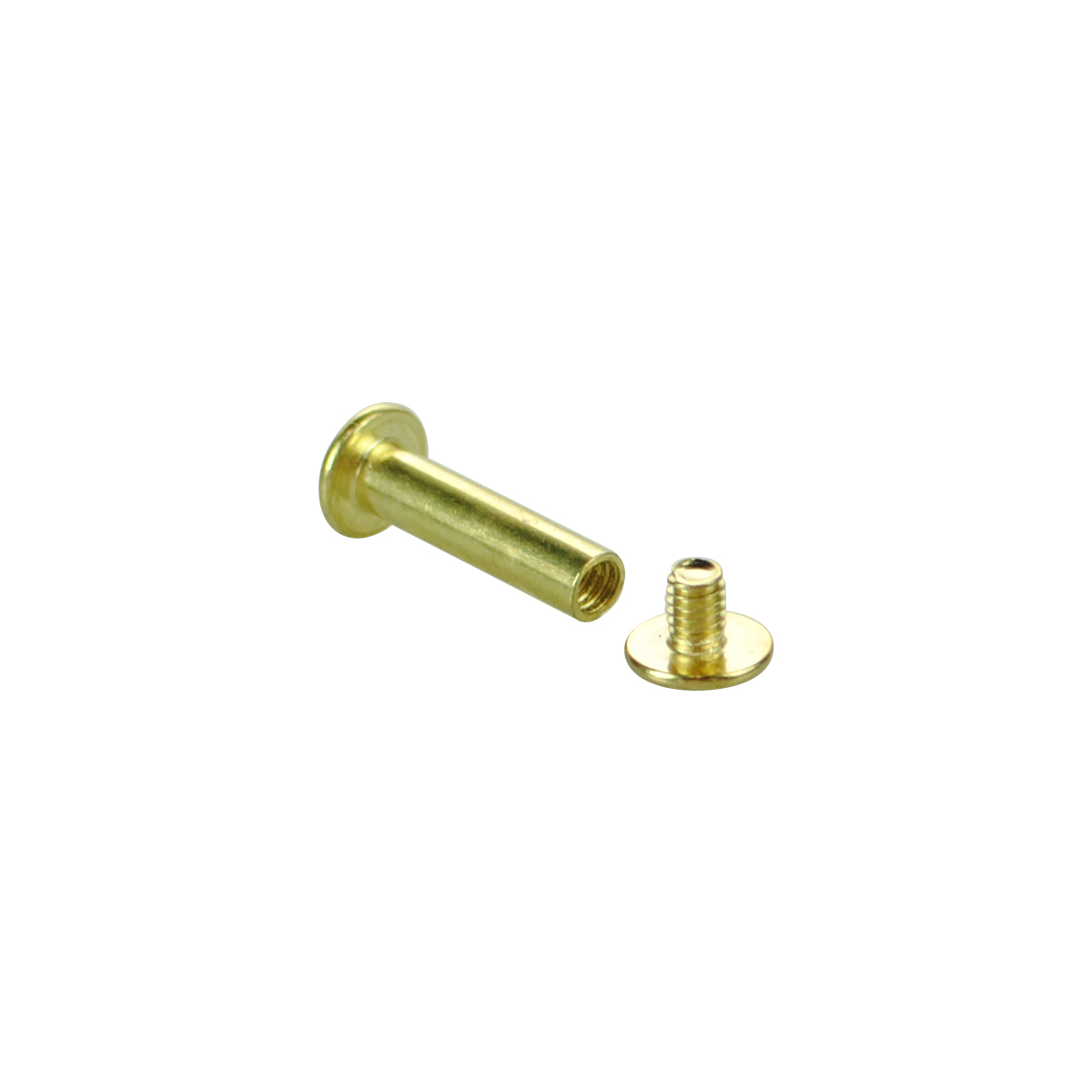 Винт металлический BINDING SCREW-20, цвет золото