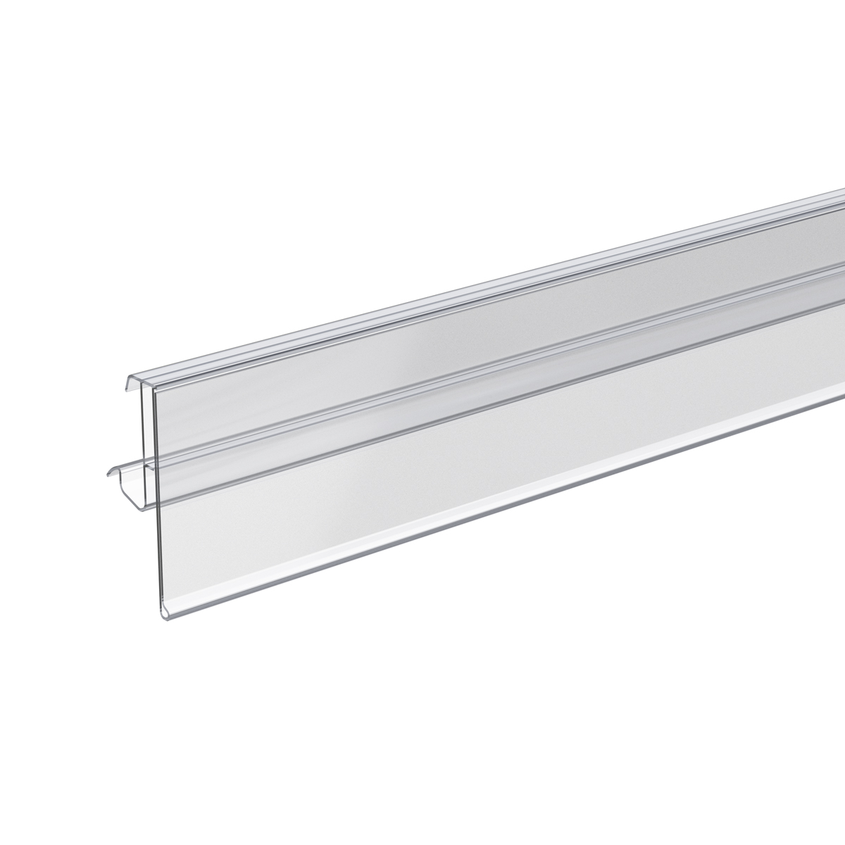 Ценникодержатель полочный CFA39 прозрачный, 1238 мм