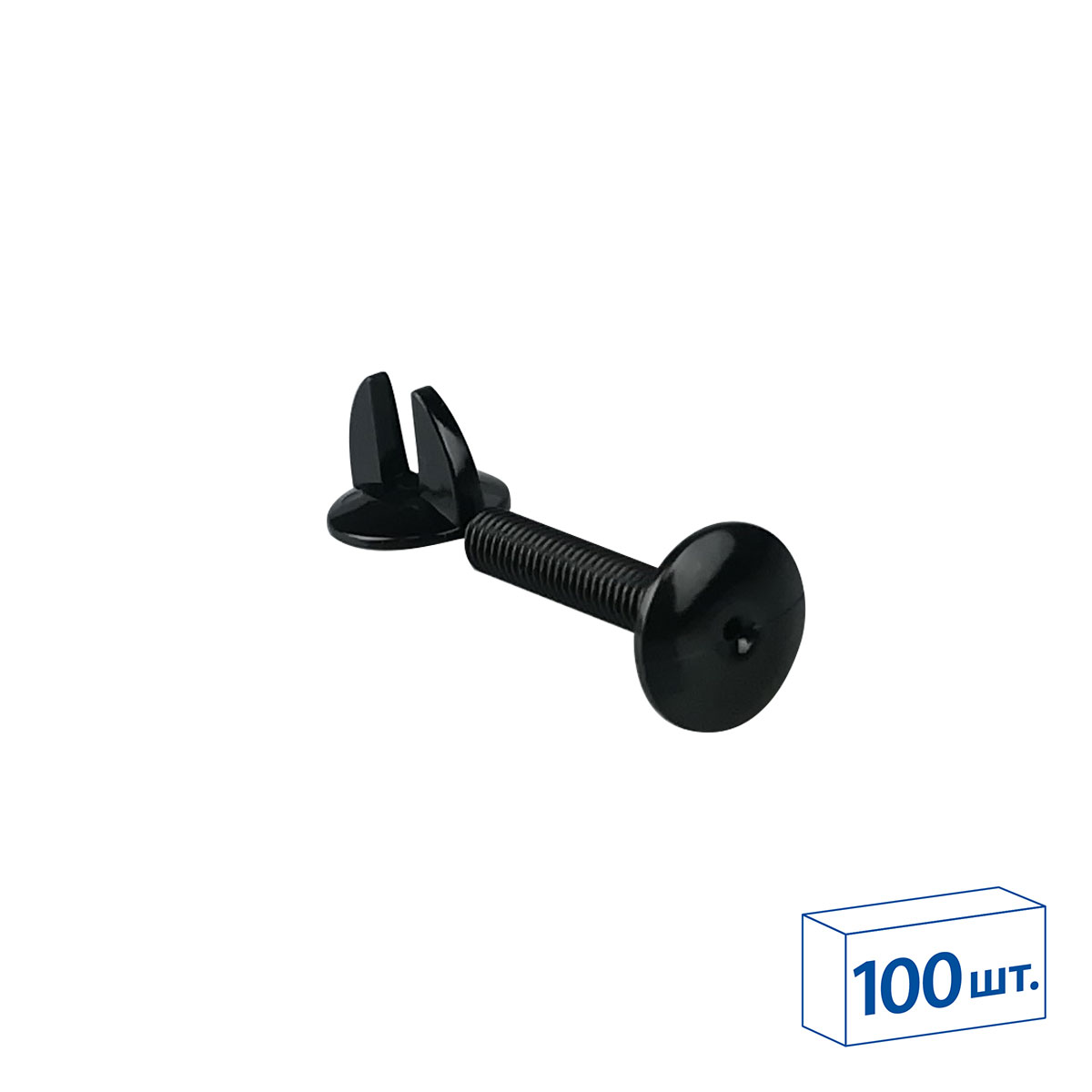 Винт и гайка с ушками VIKING SCREW-25, цвет черный