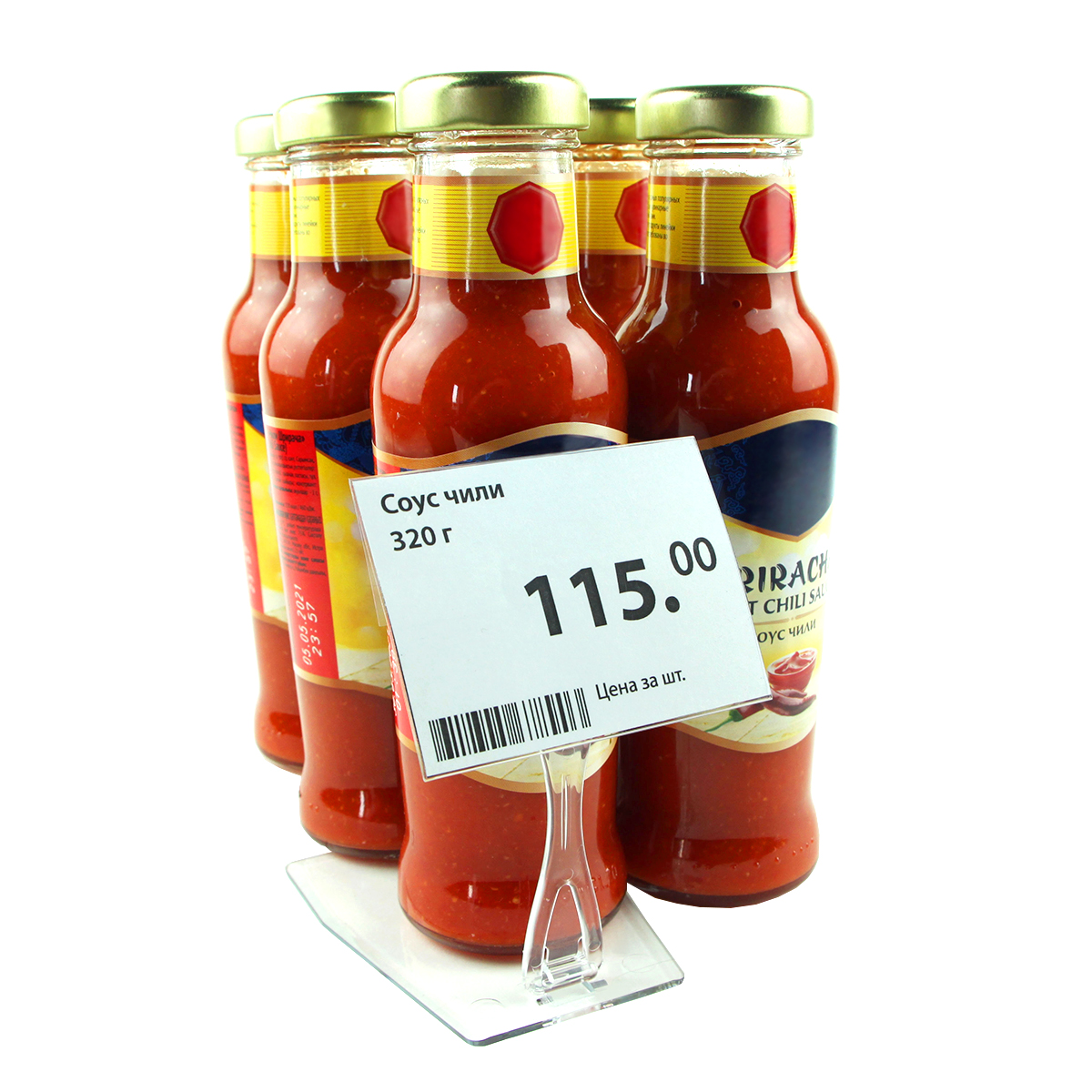 Ценникодержатель ДЕЛИ настольный DELI-UNBO-SET90, цвет прозрачный (20 шт. в упаковке)
