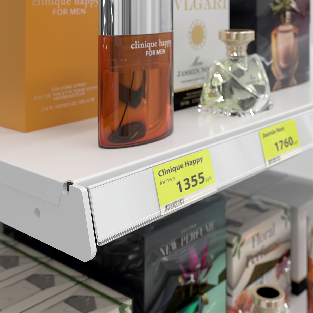 Ценникодержатель DBR30 прозрачный, 1000 мм