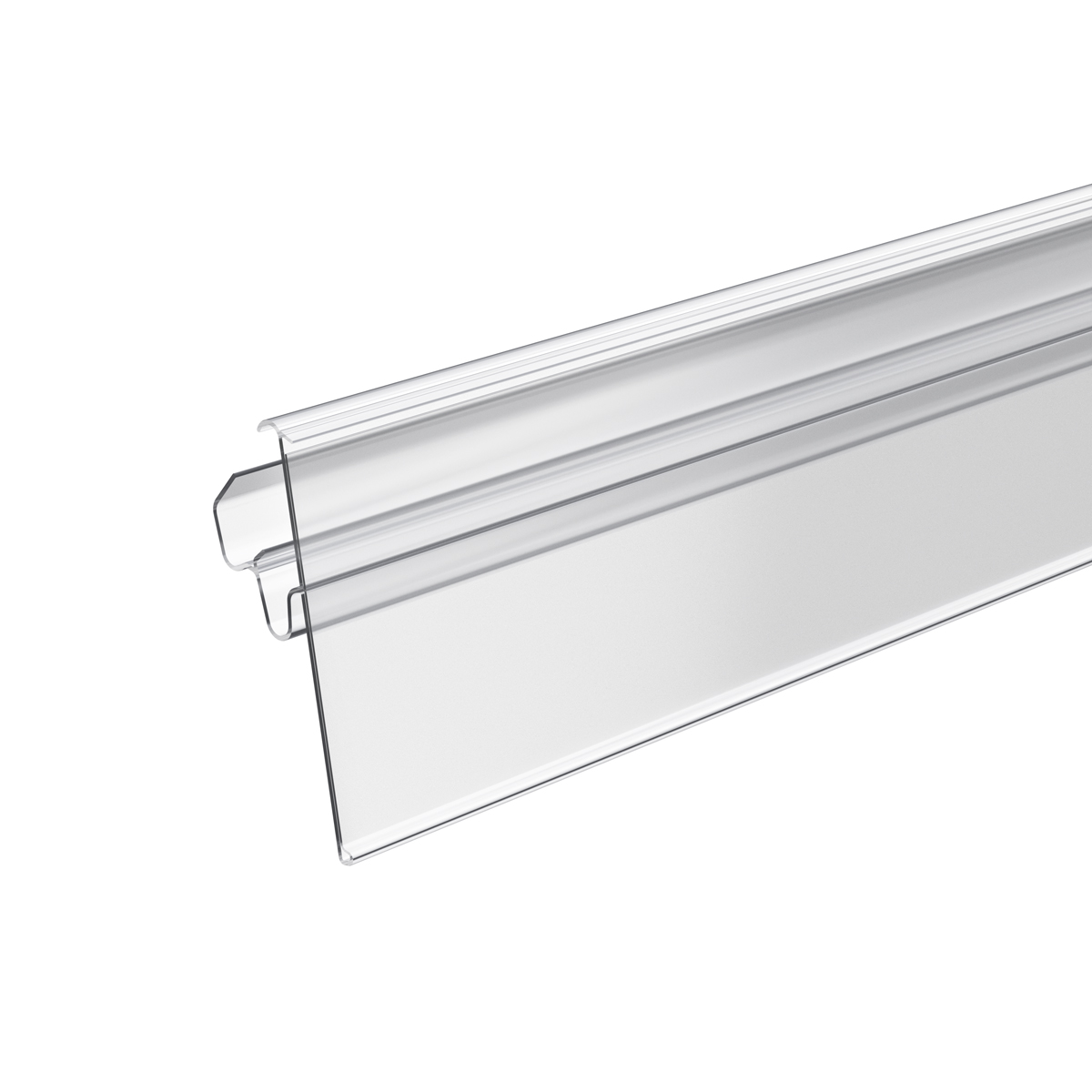 Ценникодержатель LST60 прозрачный,  988 мм двухпозиционный