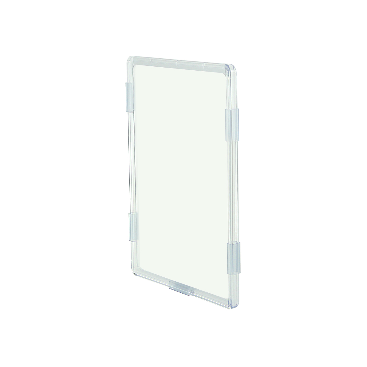 Комплект настенный на клипсах FLU-CLIP-00 с рамкой PF-A4, цвет прозрачный