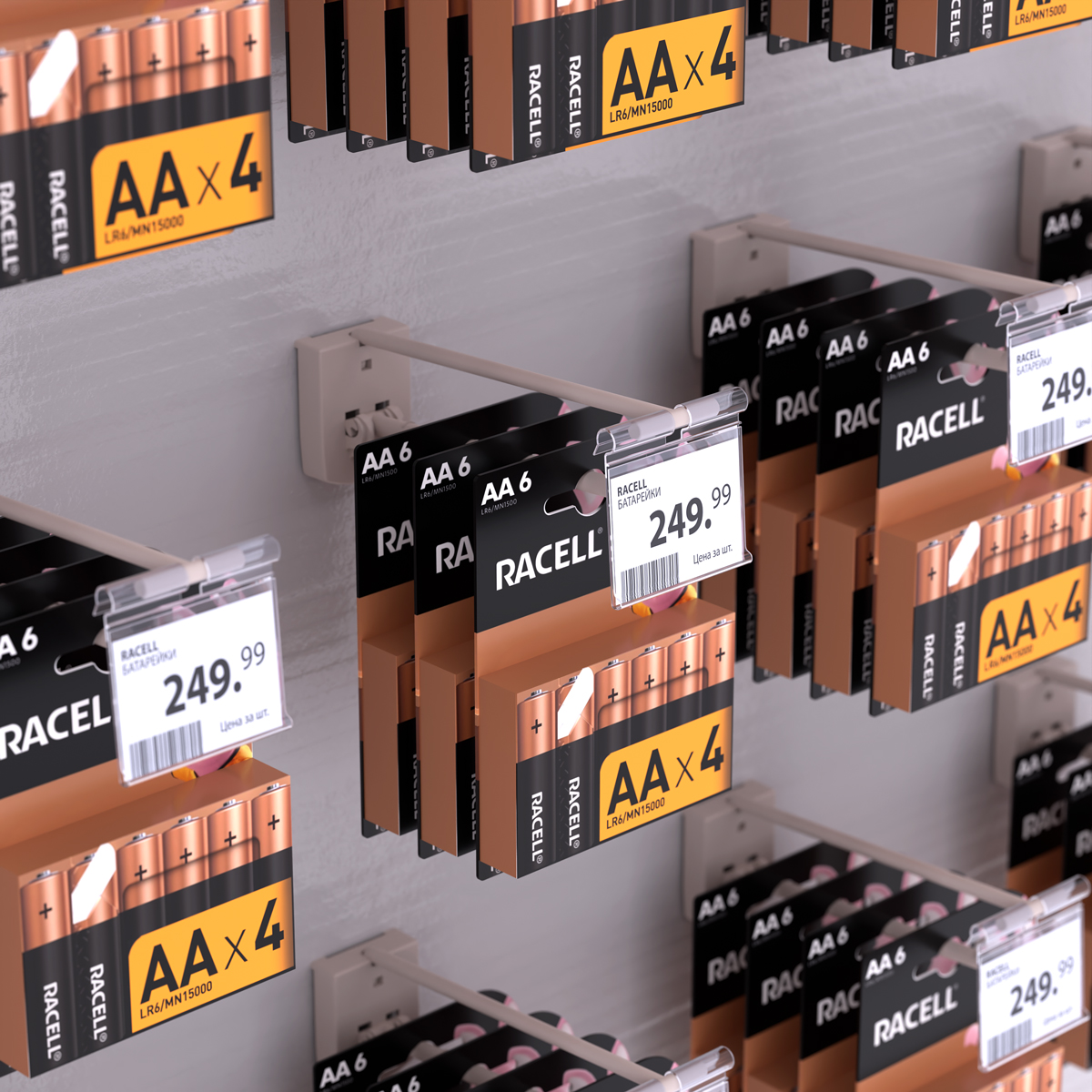 Крючок одинарный SINGLE HOOK-PH-CR-B-100 белый, в картон, длина 100 мм