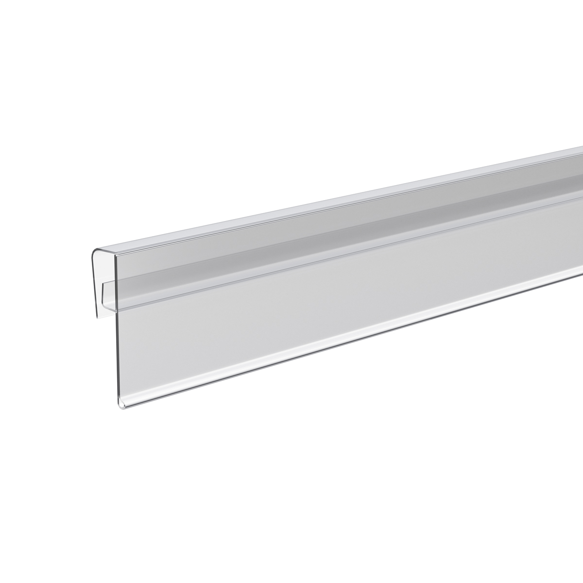 Ценникодержатель KEL39  прозрачный, 1000 мм