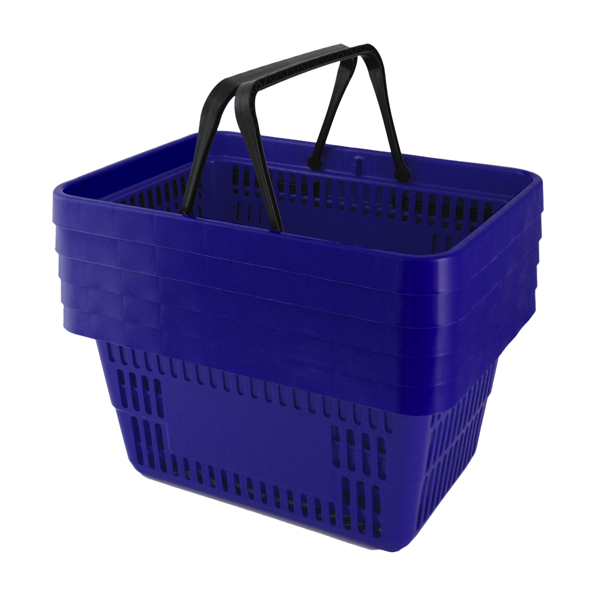 Корзина пластиковая усиленная ROCK, 20 литров, цвет синий