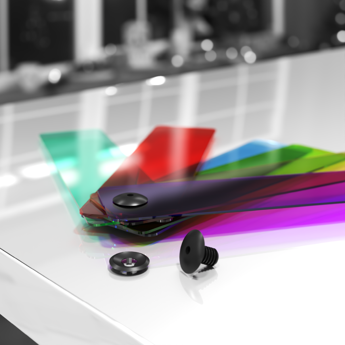 Винт-заклепка QUICK LOCK-8, полипропилен, цвет черный